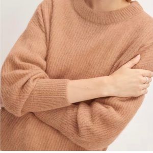 Never worn! Everlane The Alpaca Crew Sweater Sz S